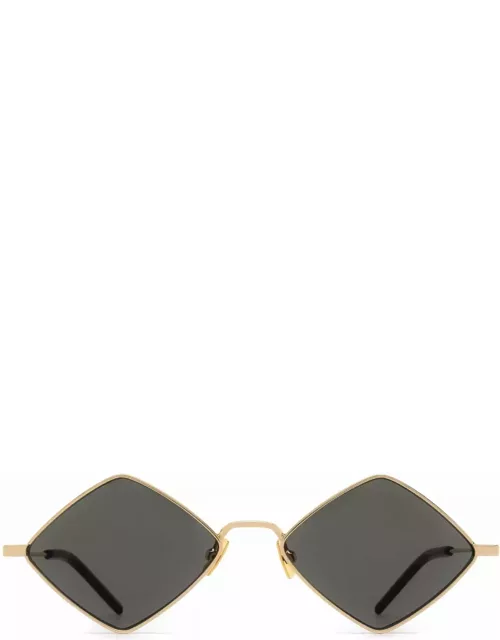 Saint Laurent Eyewear Sl 302 Gold Sunglasse