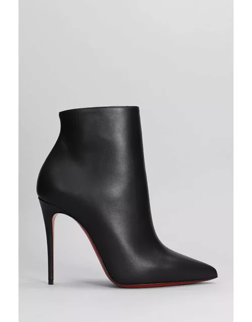 Christian Louboutin So Kate Booty High Heels Ankle Boots In Black Leather