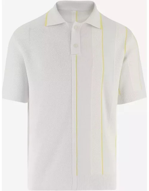 Jacquemus Contrast Knitted Polo Shirt