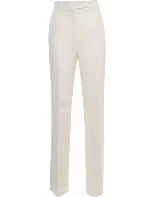 Max Mara Studio Alcano White Trouser