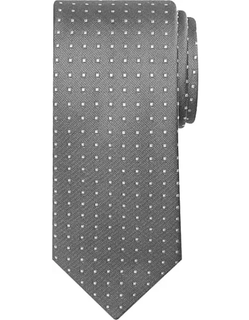 Awearness Kenneth Cole Men's Narrow Micro Square Tie Grey