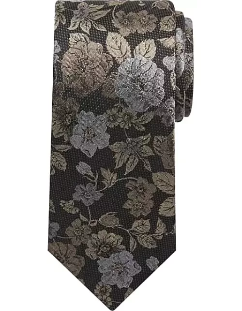 Joseph Abboud Men's Narrow Floral Tie Tan
