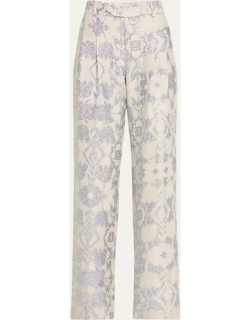 French 75 Metallic Baggy Trouser