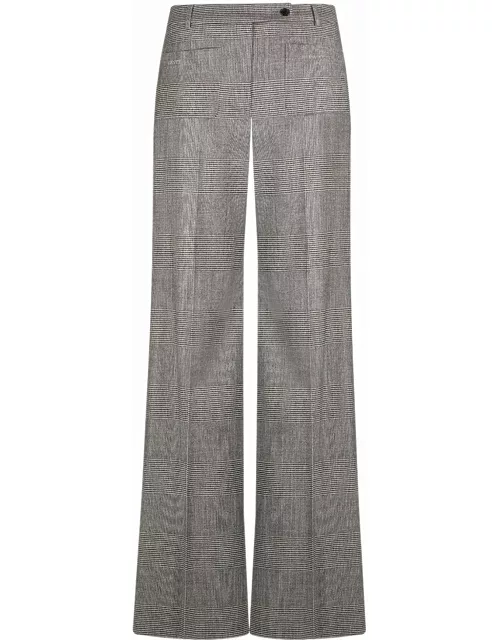 Houndstooth wide leg trouser