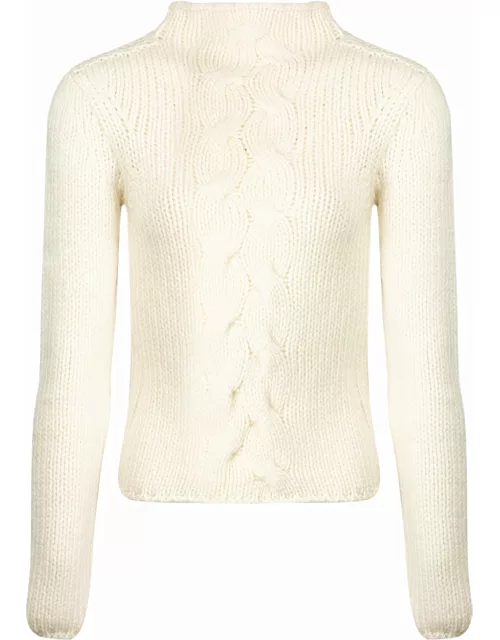 Cream sweater with long sleeves long sleeve