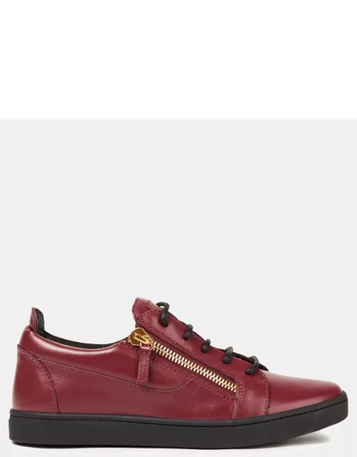Giuseppe Zanotti Red Leather Sneaker