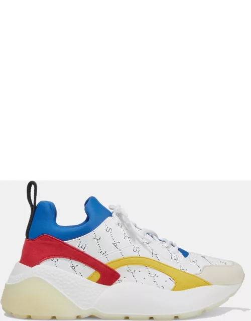 Stella Mccartney Multicolor Faux Leather and Faux Suede Sneaker