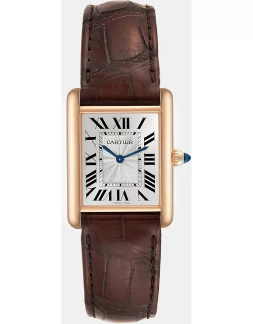 Cartier Tank Louis Rose Gold Mechanical Men's Watch 25 m