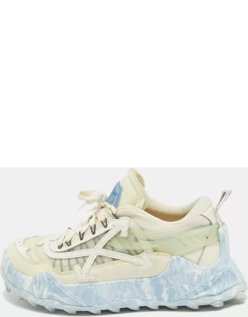 Off-White Leather and Mesh Odsy 1000 Sneaker