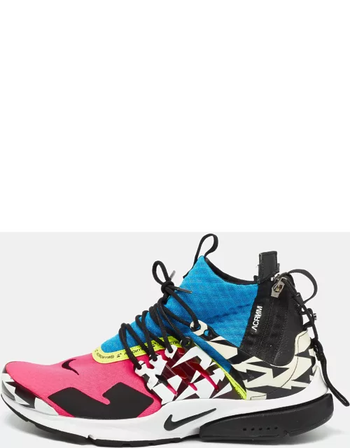 Nike Acronym x Air Presto Multicolor Fabric and Leather Mid Racer Sneaker