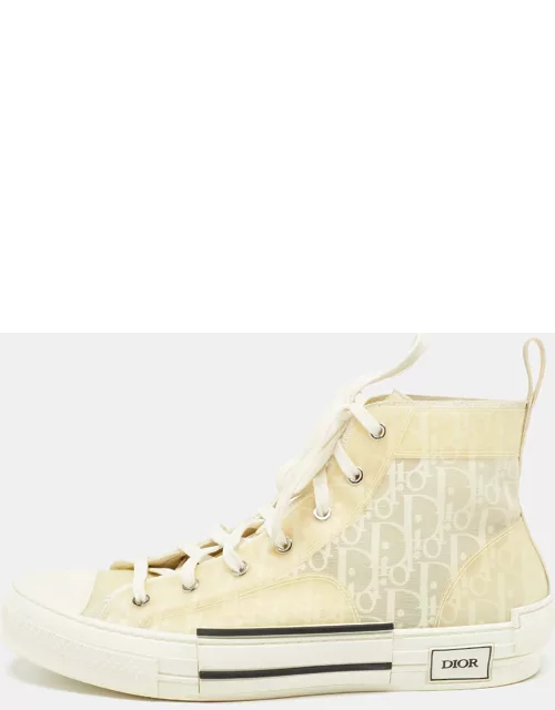 Dior Off White PVC and Mesh B23 High Top Sneaker