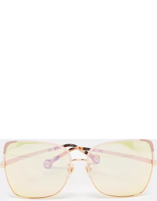 Carolina Herrera Pink Gradient SHE172 Butterfly Sunglasse