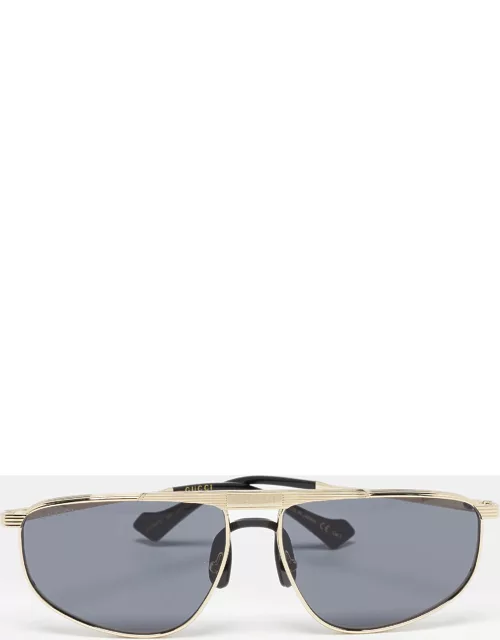 Gucci Black/Gold GG0841S Aviator Sunglasse
