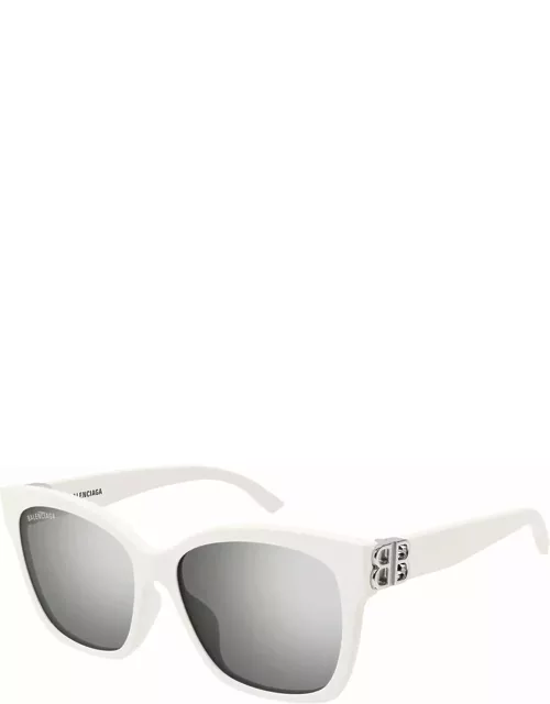 Balenciaga Eyewear Bb0102sa-016 - White Sunglasse