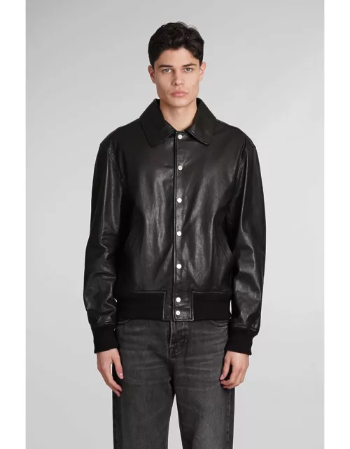 DFour Leather Jacket In Black Leather