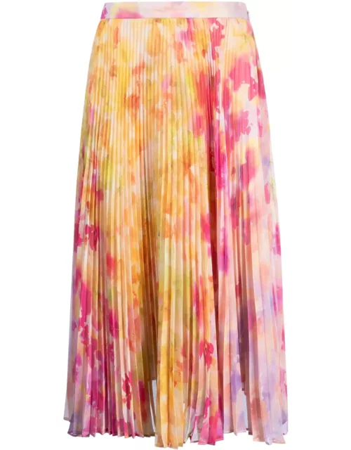 TwinSet Printed Floral Pleated Skirt