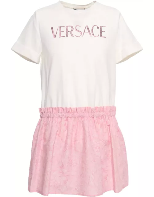 Versace Two-tone Jersey Dres