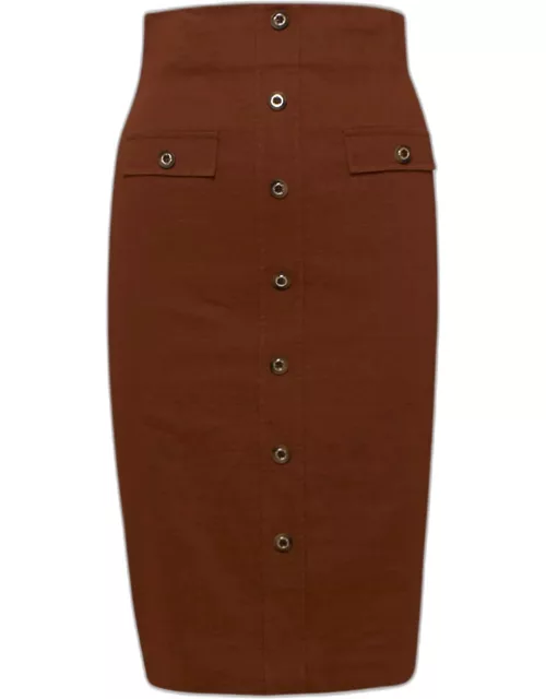 PINKO Brown Rasato Skirt
