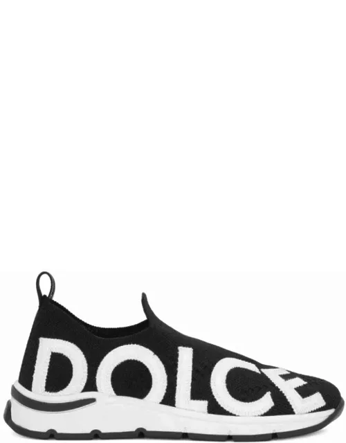 Dolce & Gabbana Black Socks Sneakers With Logo