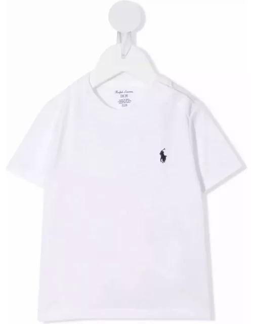 Ralph Lauren White T-shirt With Navy Blue Pony