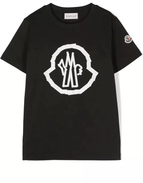 Moncler Black Logoed T-shirt