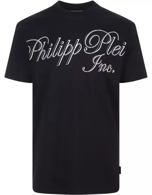 Black T-shirt With Philipp Plein Tm Print