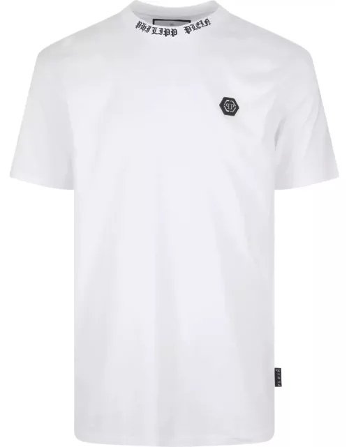 Philipp Plein White T-shirt With Embroidered Logo