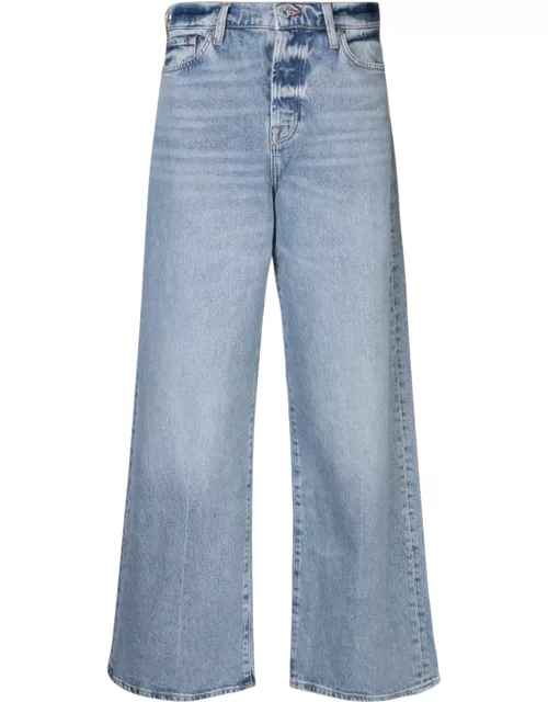 7 For All Mankind Zoey Wide Leg Light Blue Jean