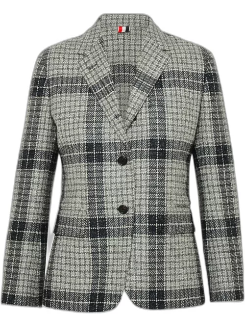 THOM BROWNE Medium Grey British Wool Classic Sportcoat Blazer