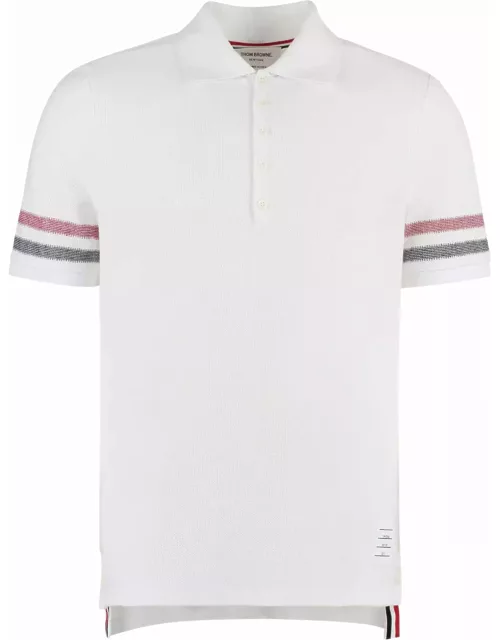 Thom Browne Short Sleeve Cotton Polo Shirt