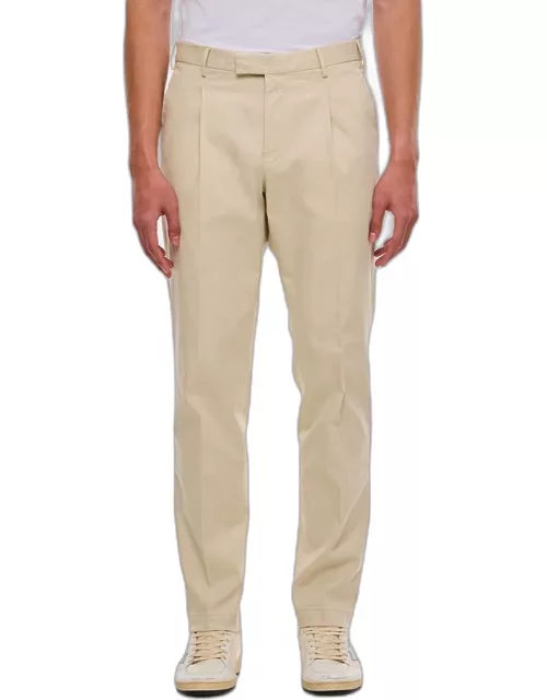 PT01 Cotton Trousers Beige