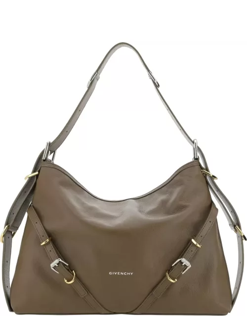 Givenchy Taupe Leather Medium voyou Shoulder Bag