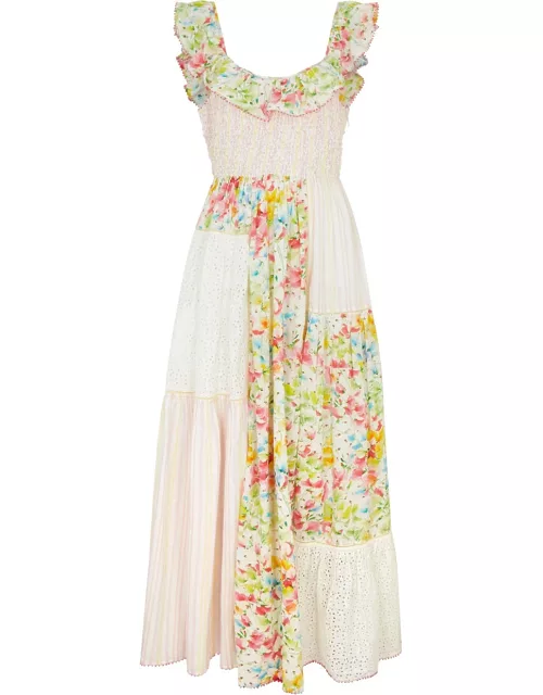 Bytimo Patchwork Cotton-blend Maxi Dress - White - L (UK14 / L)