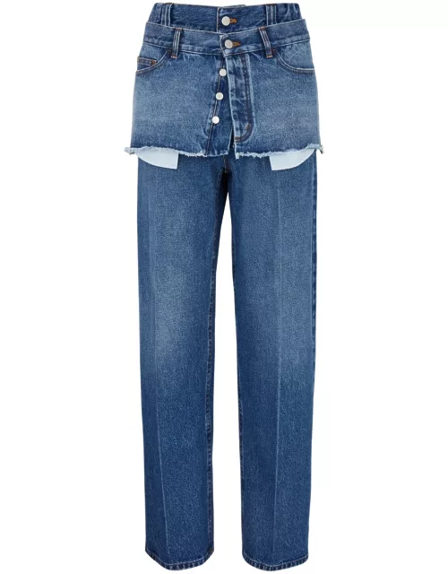 Meryll Rogge Layered Straight-leg Jeans - Denim - 26 (W26 / UK8 / S)