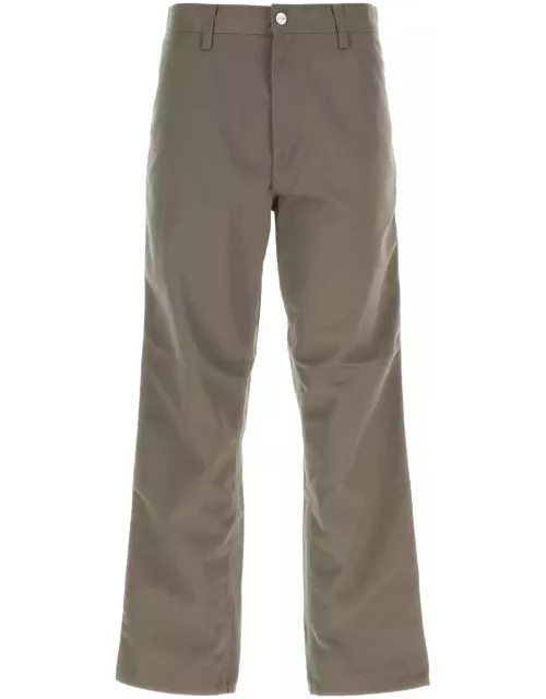 Carhartt Grey Polyester Blend Simple Pant
