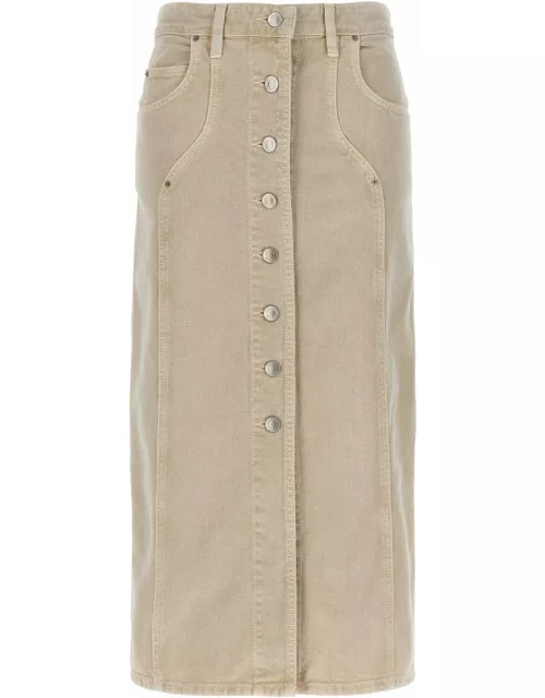 Marant Étoile Buttoned Midi Skirt