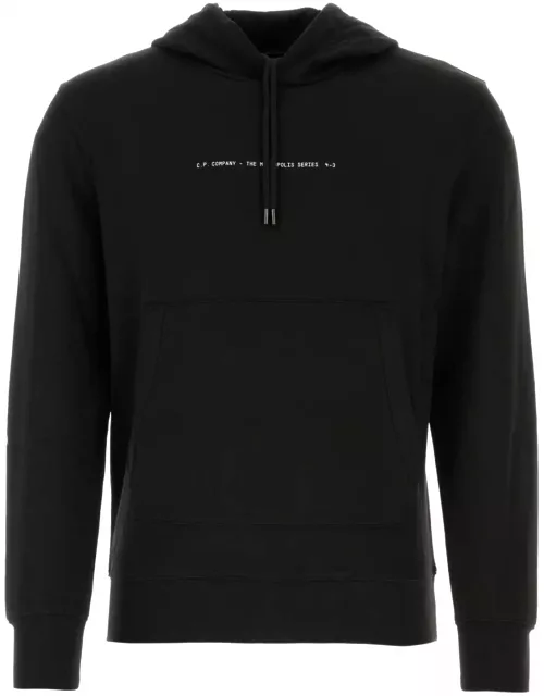 C.P. Company Black Stretch Cotton Sweatshirt