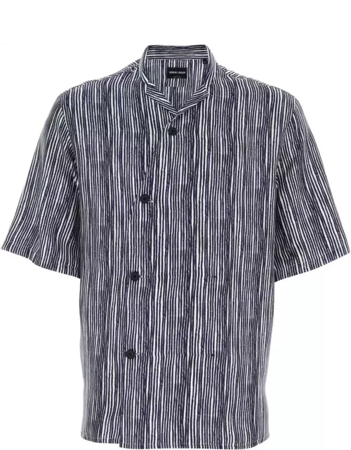 Giorgio Armani Embroidered Satin Shirt