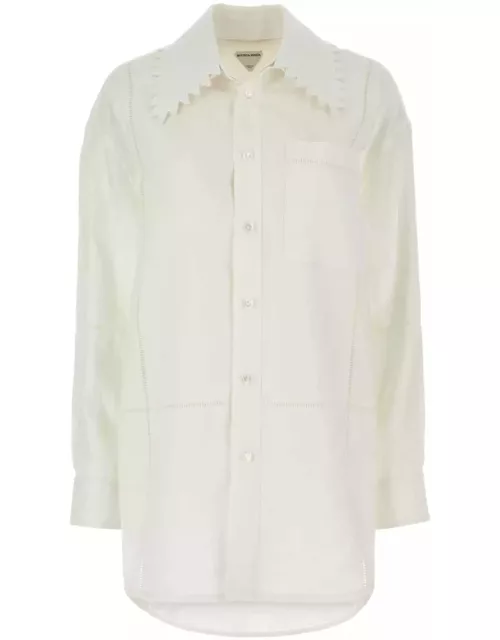 Bottega Veneta White Linen Shirt