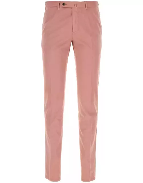 PT01 Pink Stretch Cotton Blend Silkochino Pant