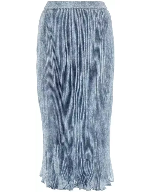 Michael Kors Printed Satin Skirt