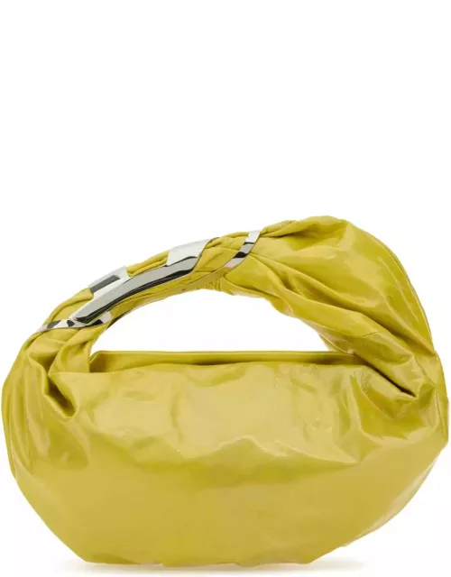 Diesel Yellow Leather Grab-d Hobo Shopping Bag