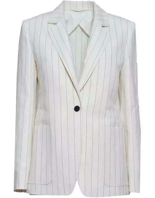 Max Mara Striped Single-breasted Jacket