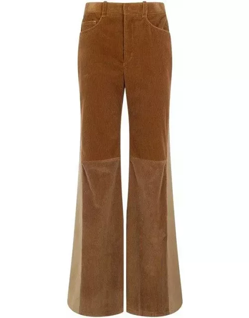 Chloé Patchwork Flared Trouser