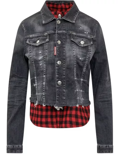 Dsquared2 Panelled Button-up Jacket