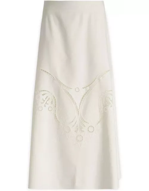 Chloé Embroidered High-waisted Midi Skirt