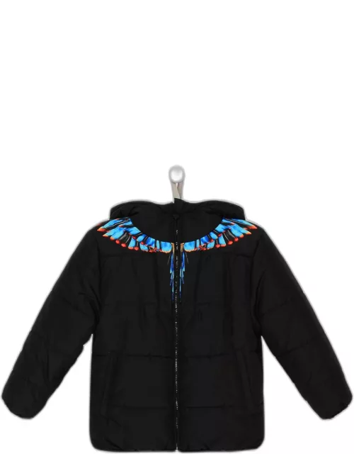 MARCELO BURLON Black Polyester Grizzly Wings Jacket