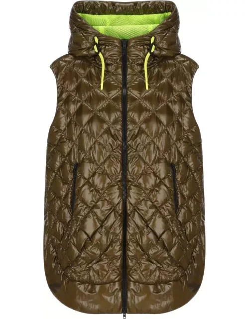 Herno Quilted Sleeveless Hooded Coat