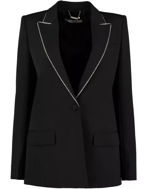 Givenchy Embellished Lapel Collar Blazer