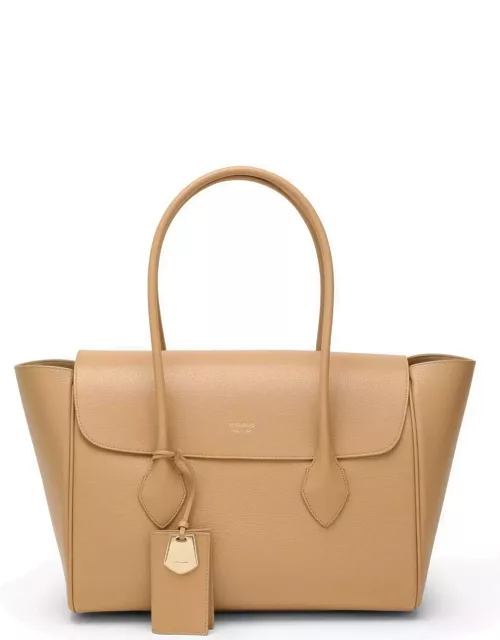 Ferragamo Camel-coloured Leather Tote Bag